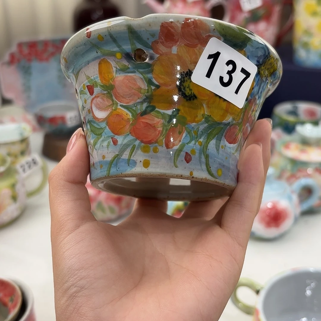 景德镇手绘高温釉下彩陶瓷茶具