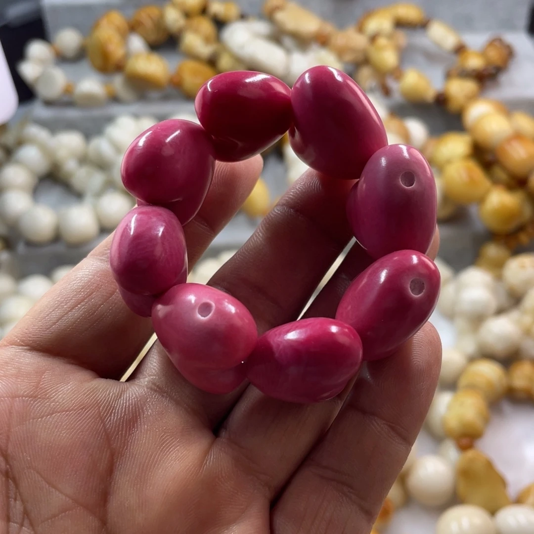 吊坠菩提根/象牙果微瑕象牙果粉爱心手捻