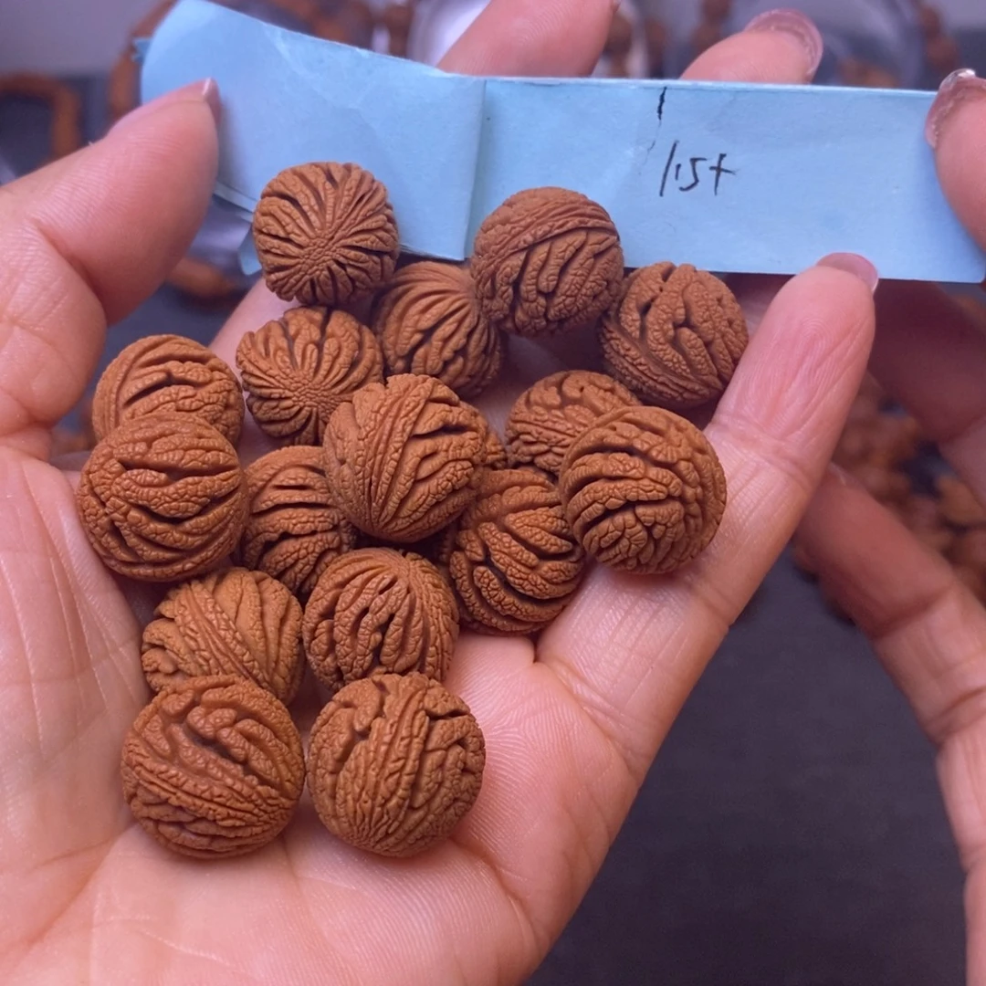 秦岭龙纹桃核16颗