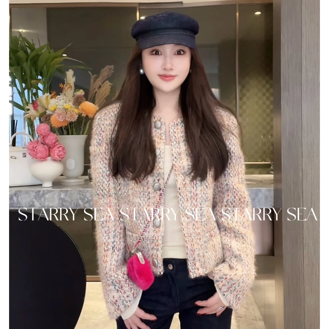 PP福利 杂志女主角 短款气质精致编织时尚小香风外套#PP0284SY