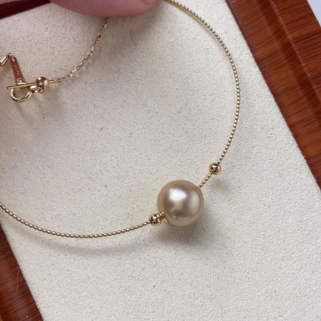 颈饰海水珍珠18K金镶嵌