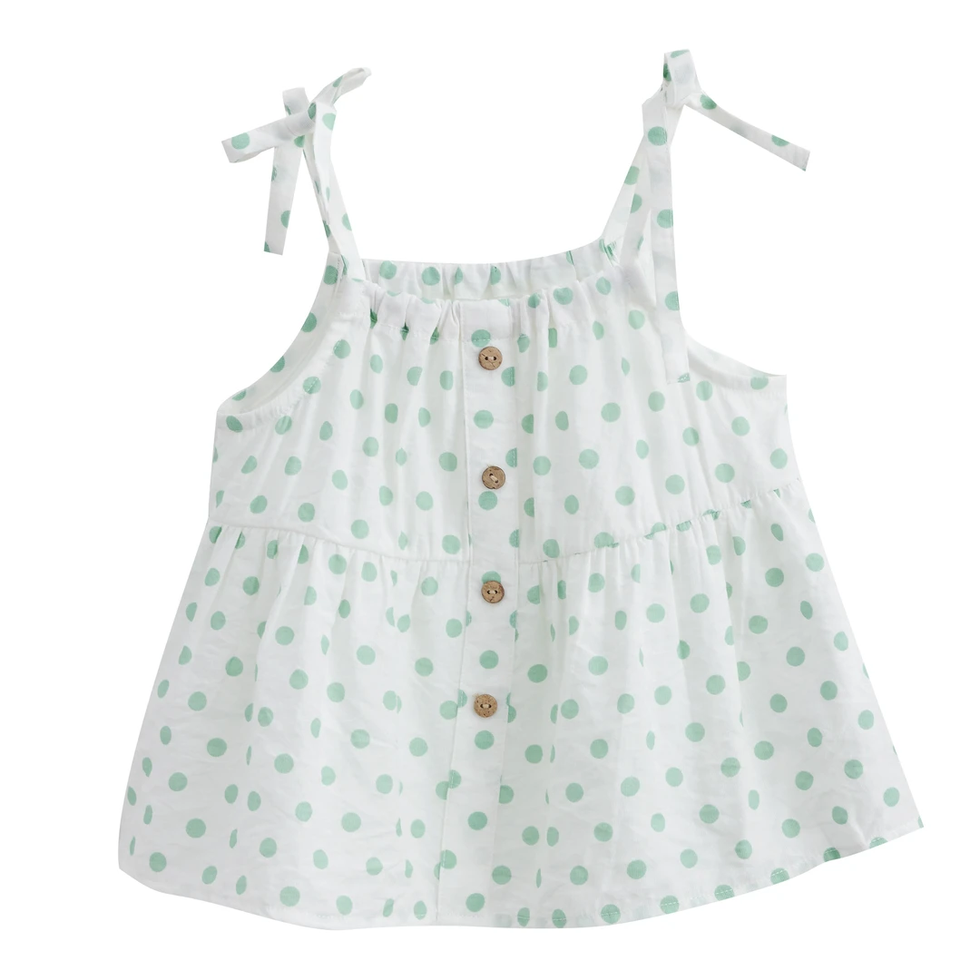 小O宝Okids童装 森系宝宝吊带上衣小衫2023夏季背心 YFX312059