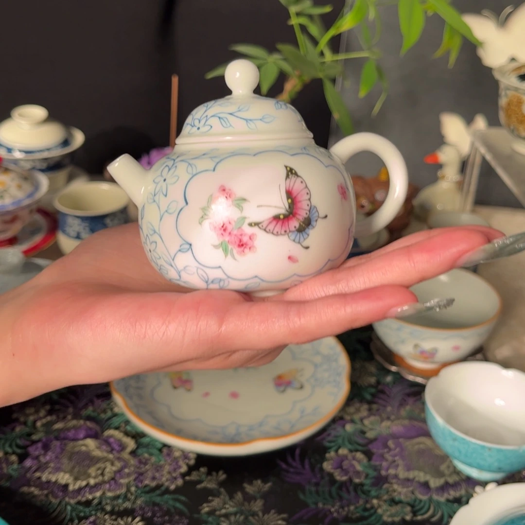 缸呜**啦青花手绘壶啊啊啊