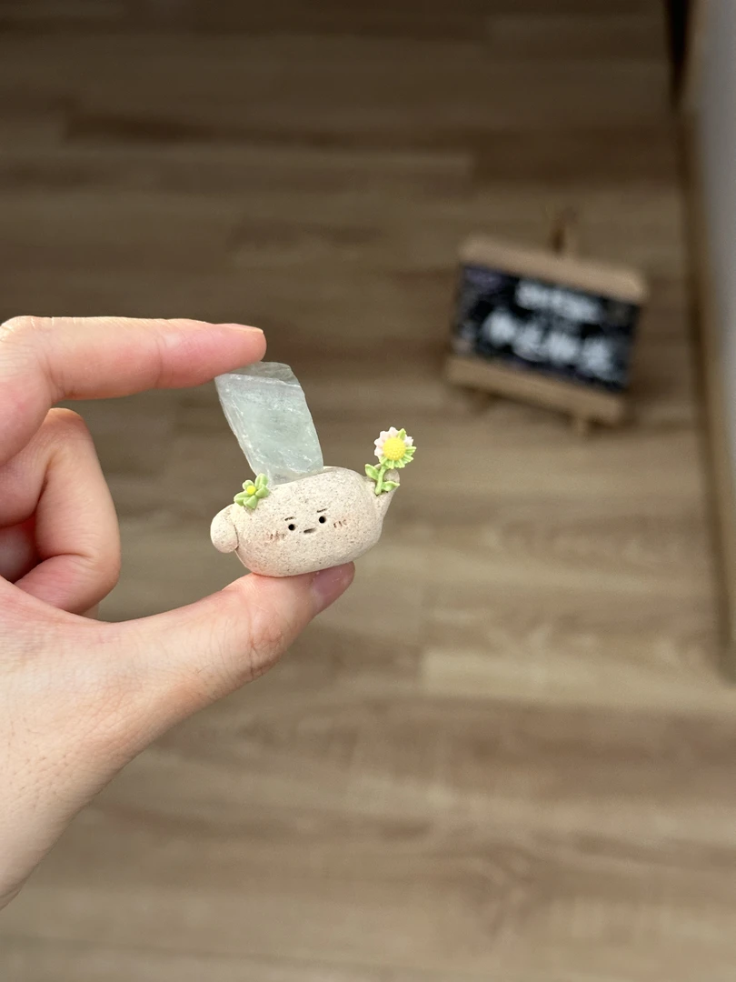 水晶小豆丁可爱绿应试