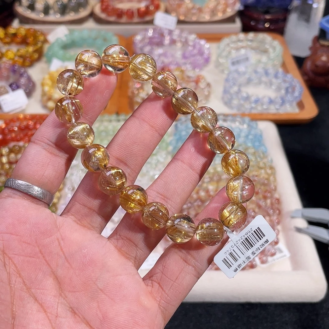 未镶嵌水晶手链钛晶发11mm