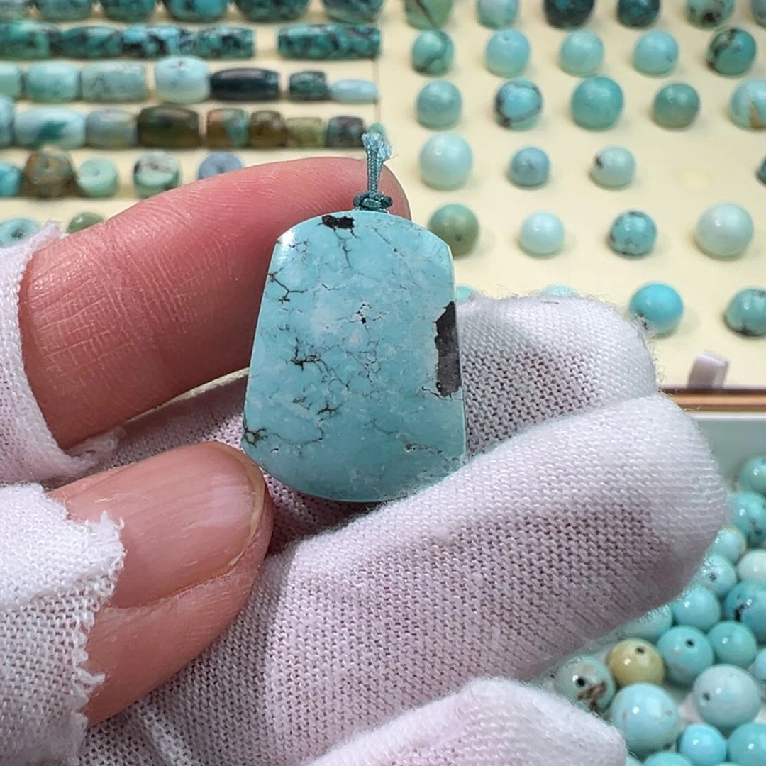 绿松石无事牌未镶嵌