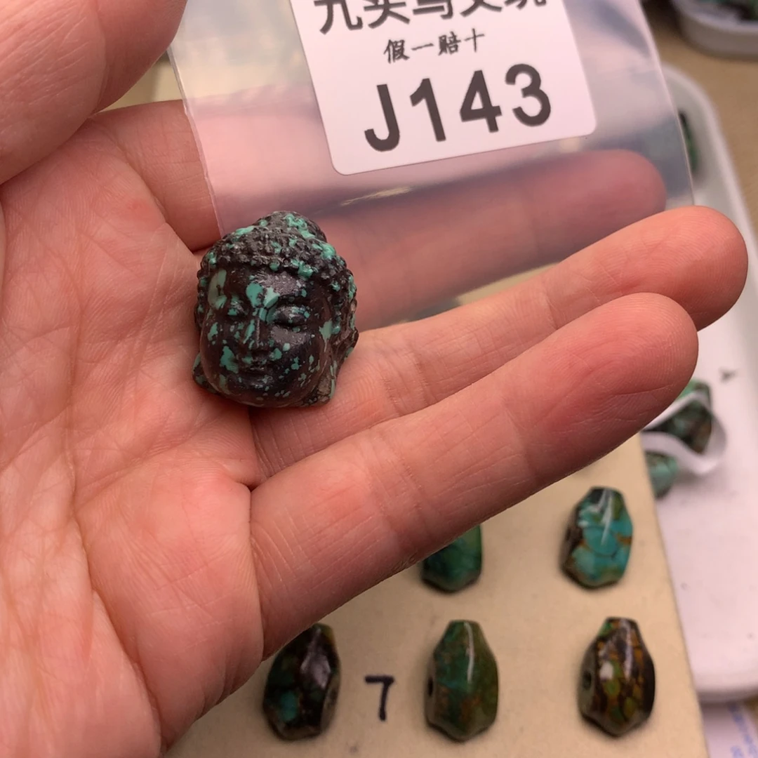 王***福天然辰砂原矿佛头系列产品