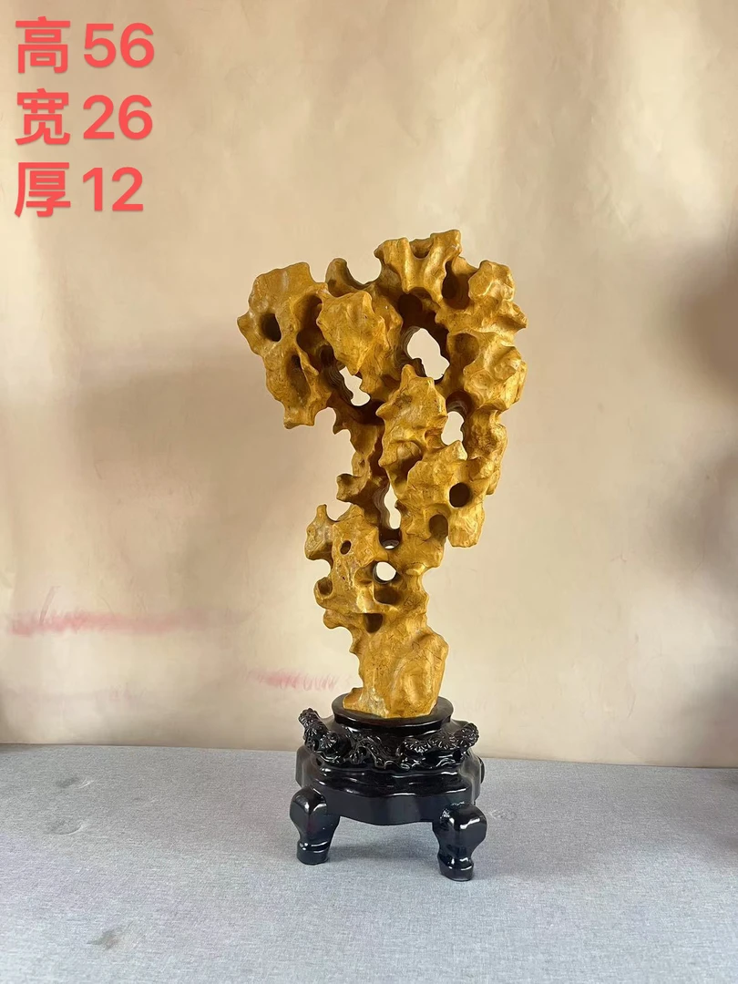太湖石落地玄关案头手工观赏家居装饰品