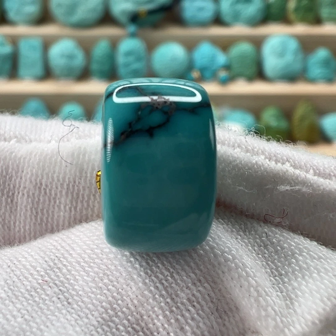 未镶嵌绿松石直切珠12.8x7.8mm