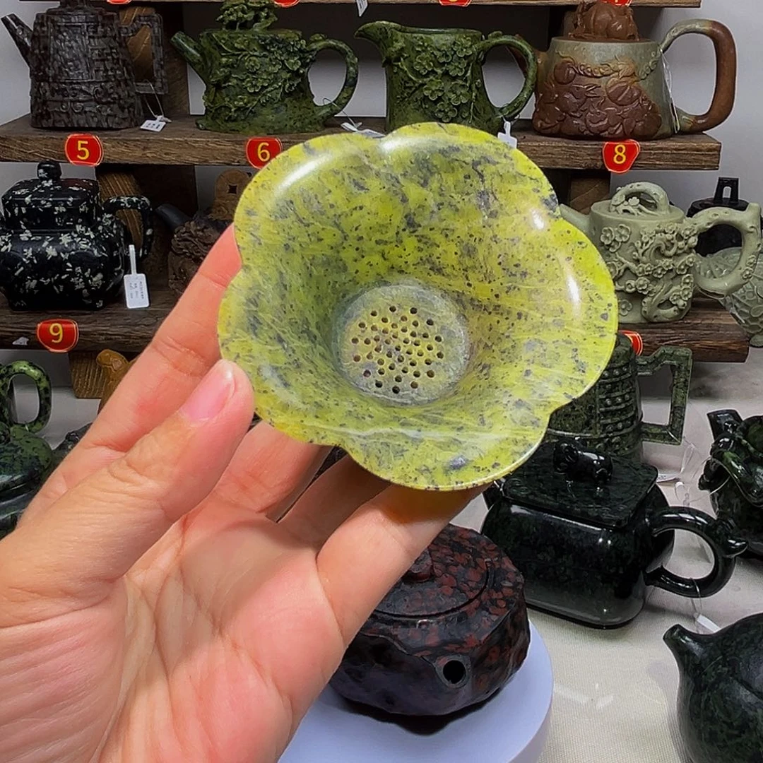 马***王石材藏玉药王石茶漏