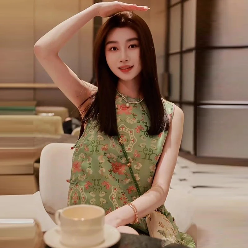 国风高级感时尚套装女2025夏季新款新中式复古提花上衣短裤两件套