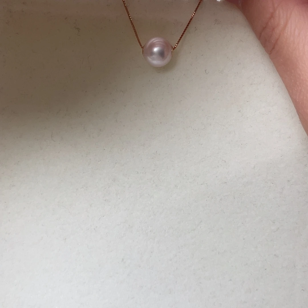 海水珍珠银S925镶嵌颈饰