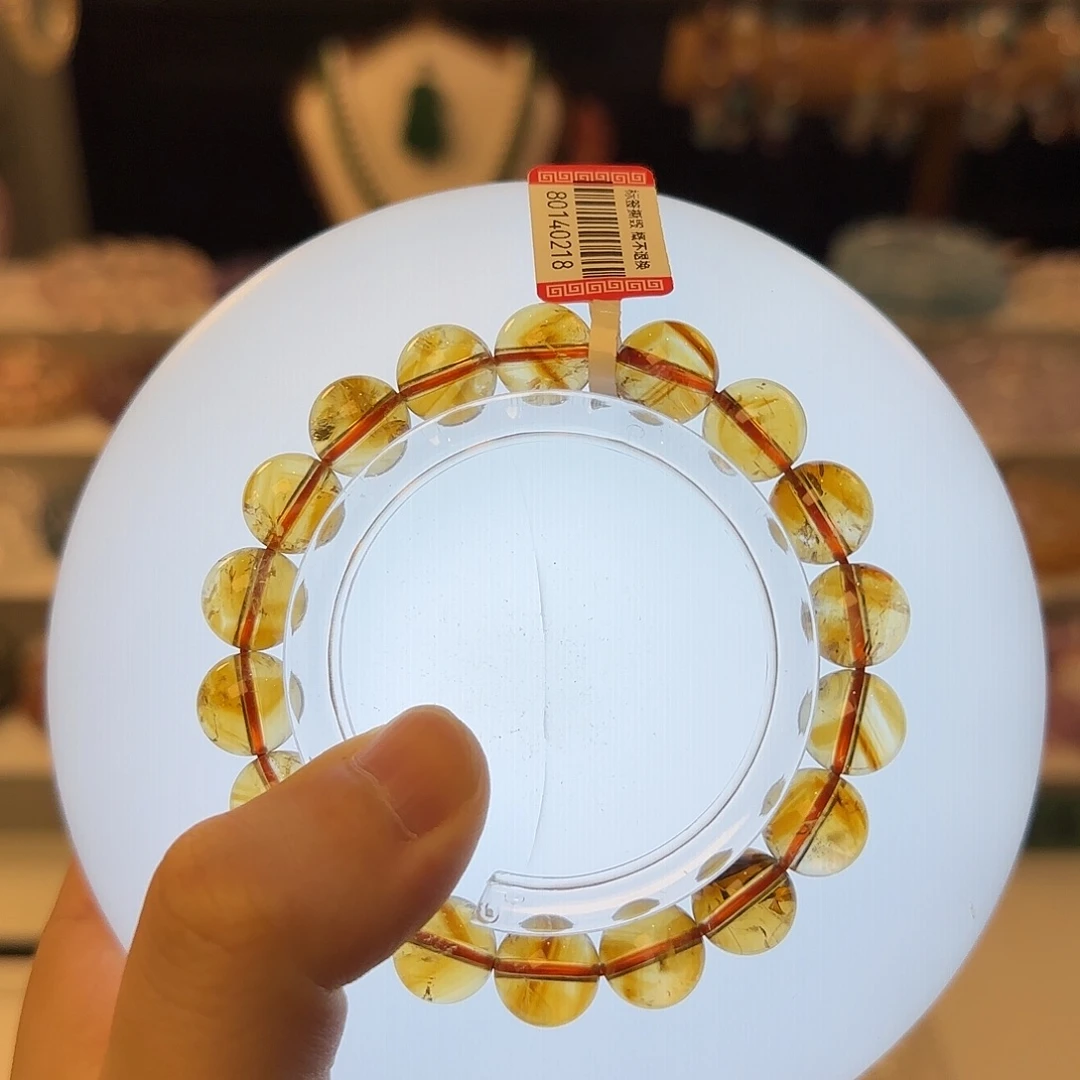 手链未镶嵌水晶巴西暴力黄卡11mm