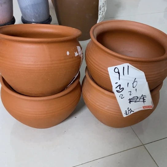 粗陶红陶绿植花盆911