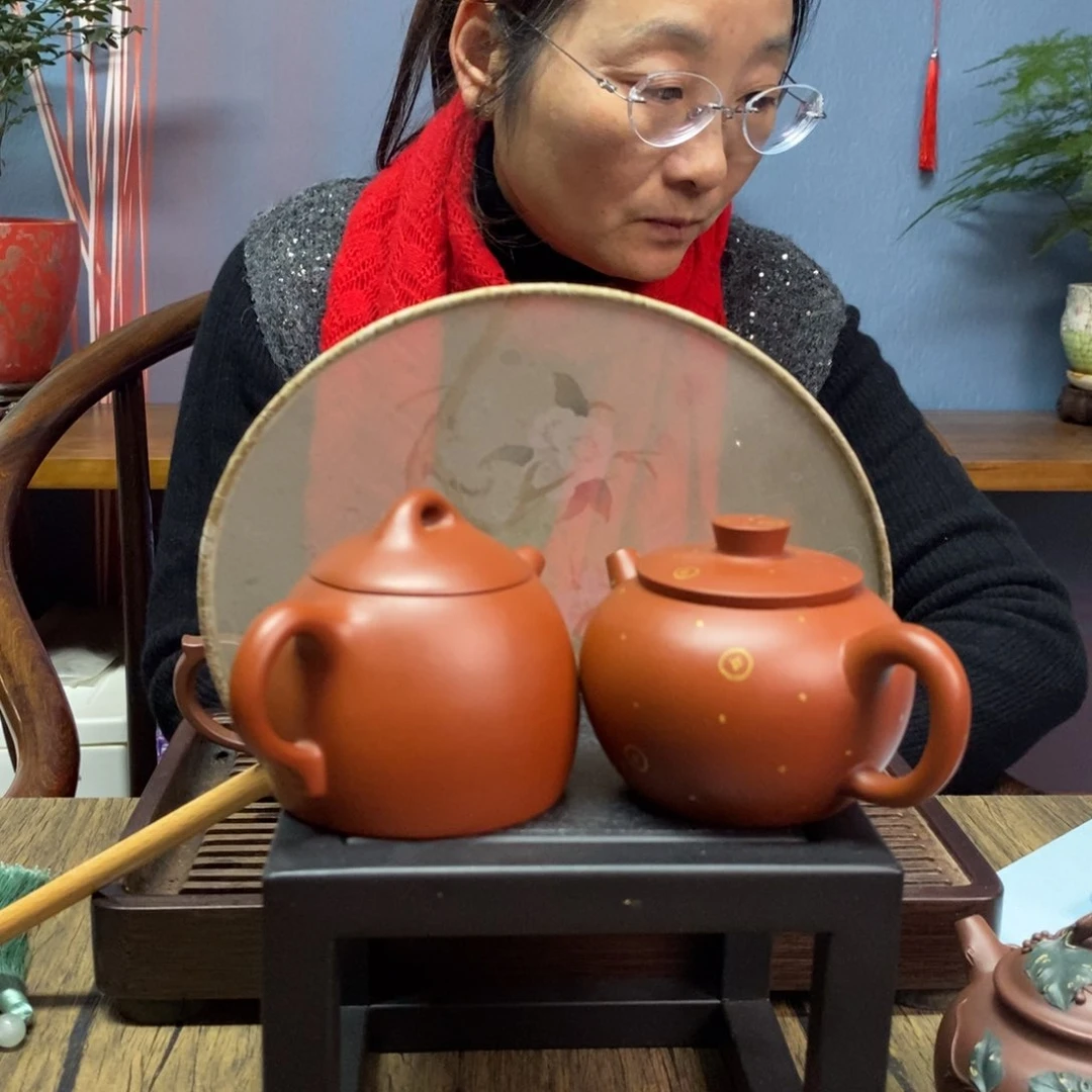 红泥茶壶用****4大红袍巨轮珠