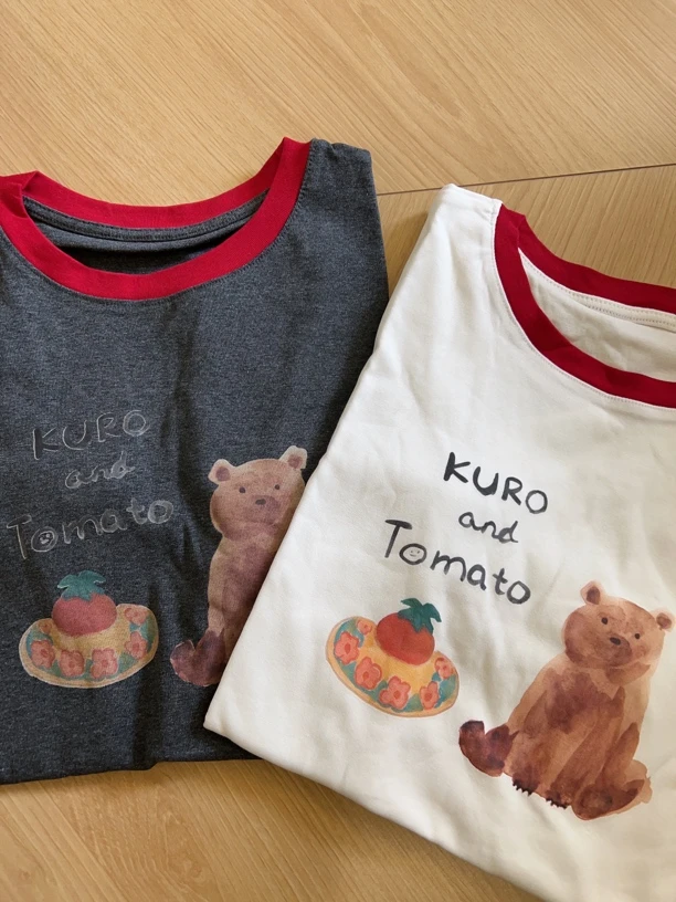 常规款短袖圆领修身型印花T恤复古日系设计感套头打底衫