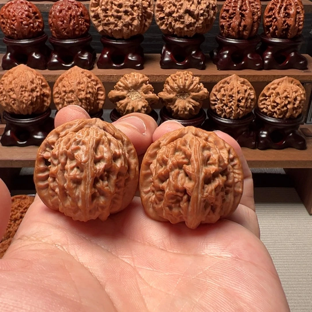 文玩核桃把件35全品白狮子，运费到付