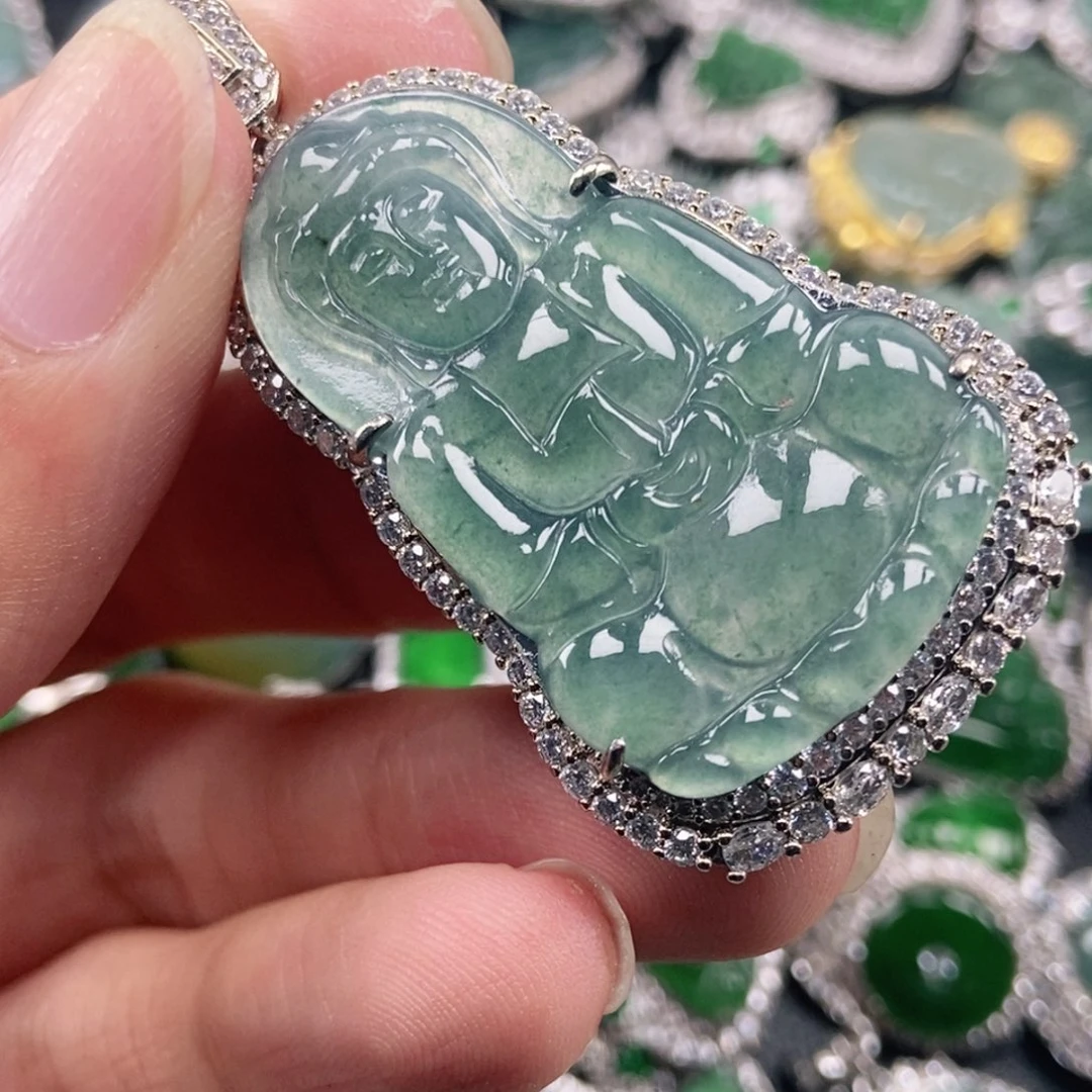 翡翠未镶嵌吊坠(不含链)