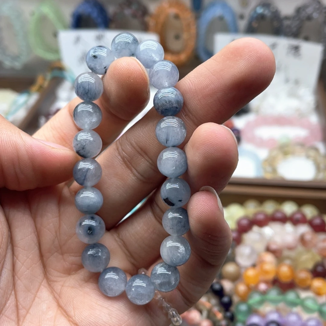 未镶嵌水晶手链9.2咪蓝兔毛