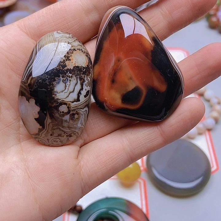 【闪购商品】玛瑙/玉髓珠宝半成品未镶嵌鱼*小