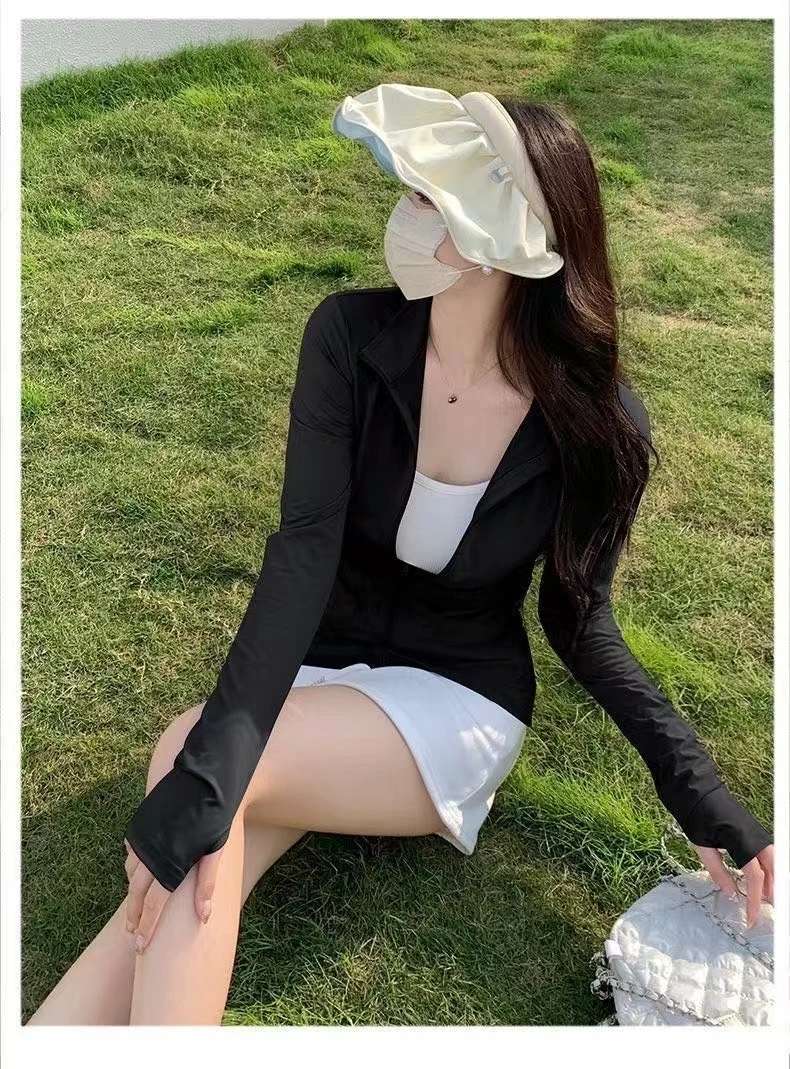 立领瑜伽防晒衣-0359