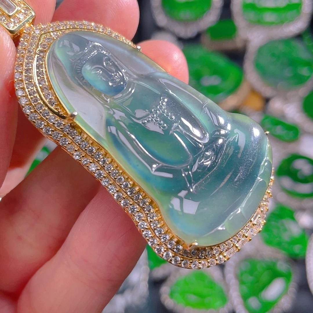 翡翠未镶嵌吊坠(不含链)