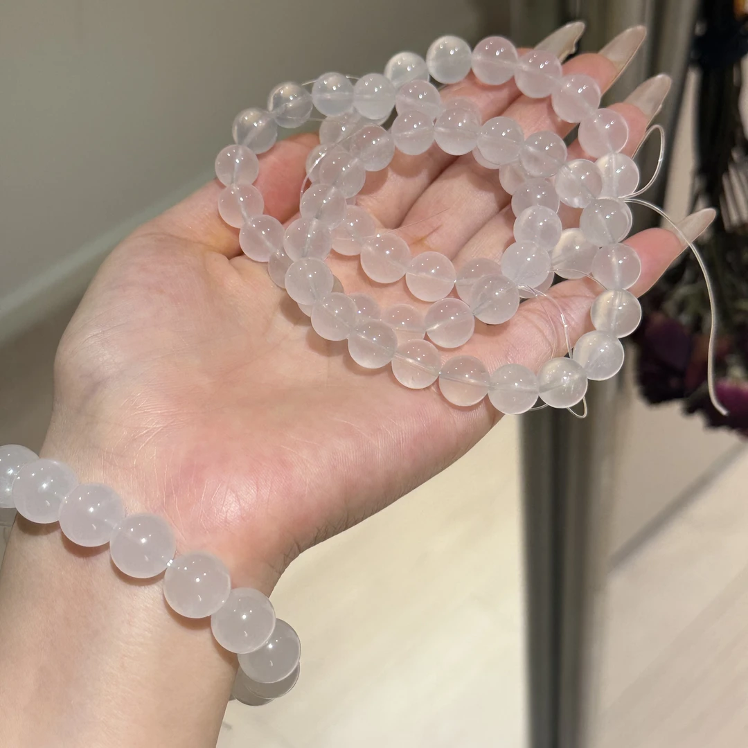 【村村有晶】天然奶白晶手串多样性发一
