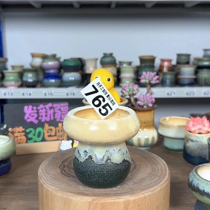 景德镇手工陶瓷盆 口7