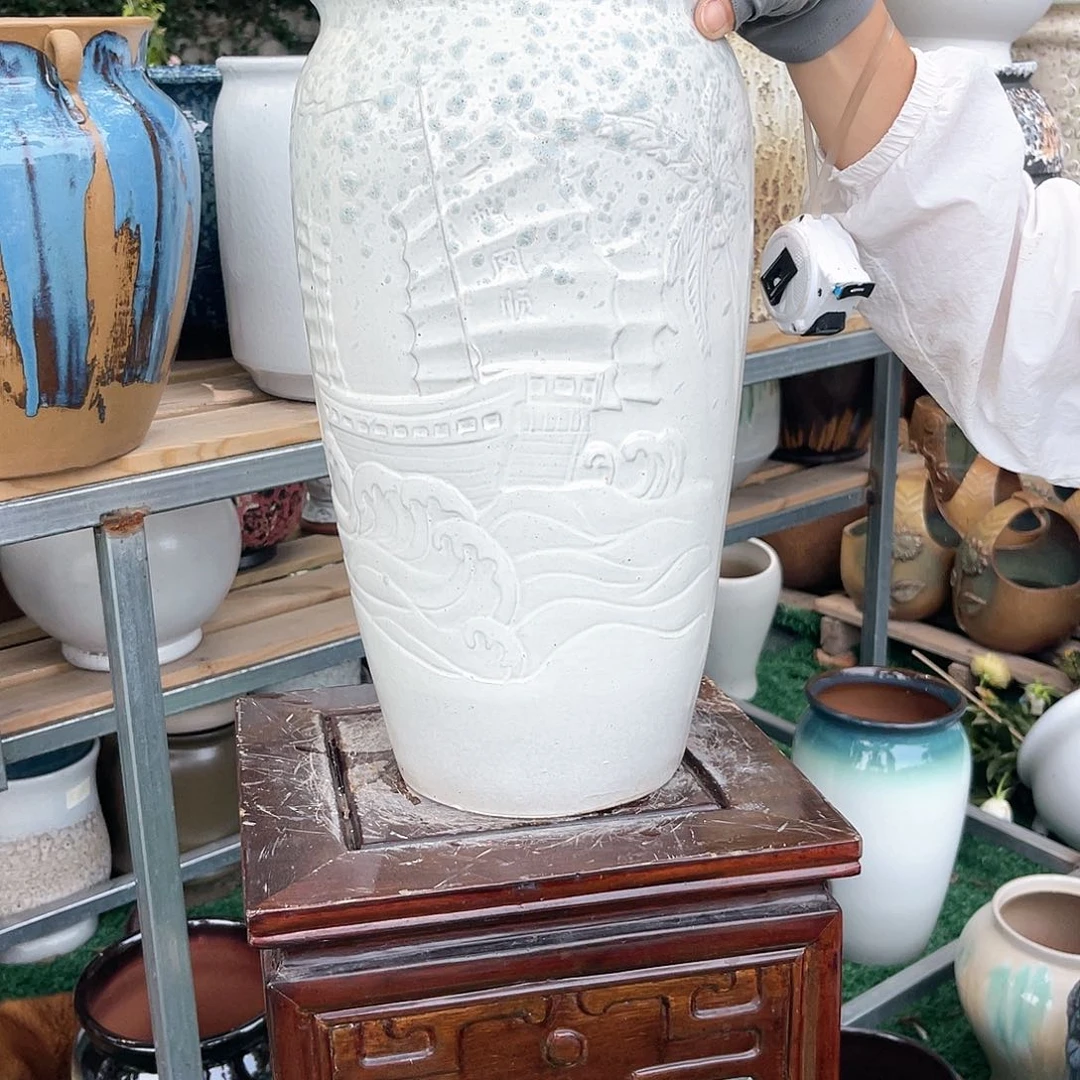 紫砂花盆王嫂花盆直播0527-一帆风顺高40口20