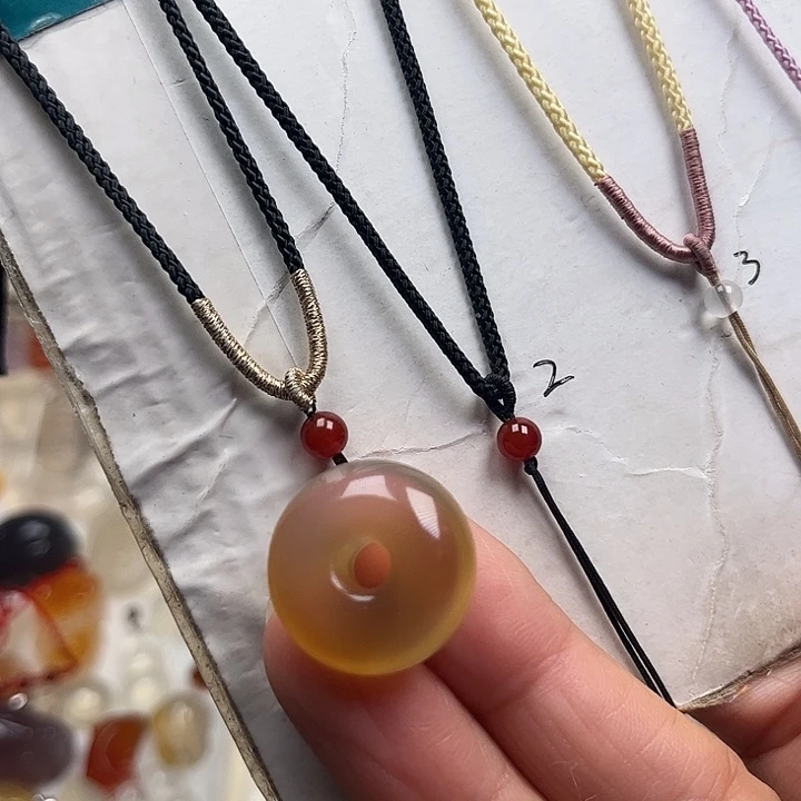 静***花玛瑙/玉髓未镶嵌颈饰福利不退换哦