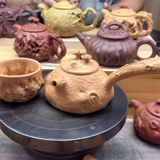茶壶紫砂全手工制作