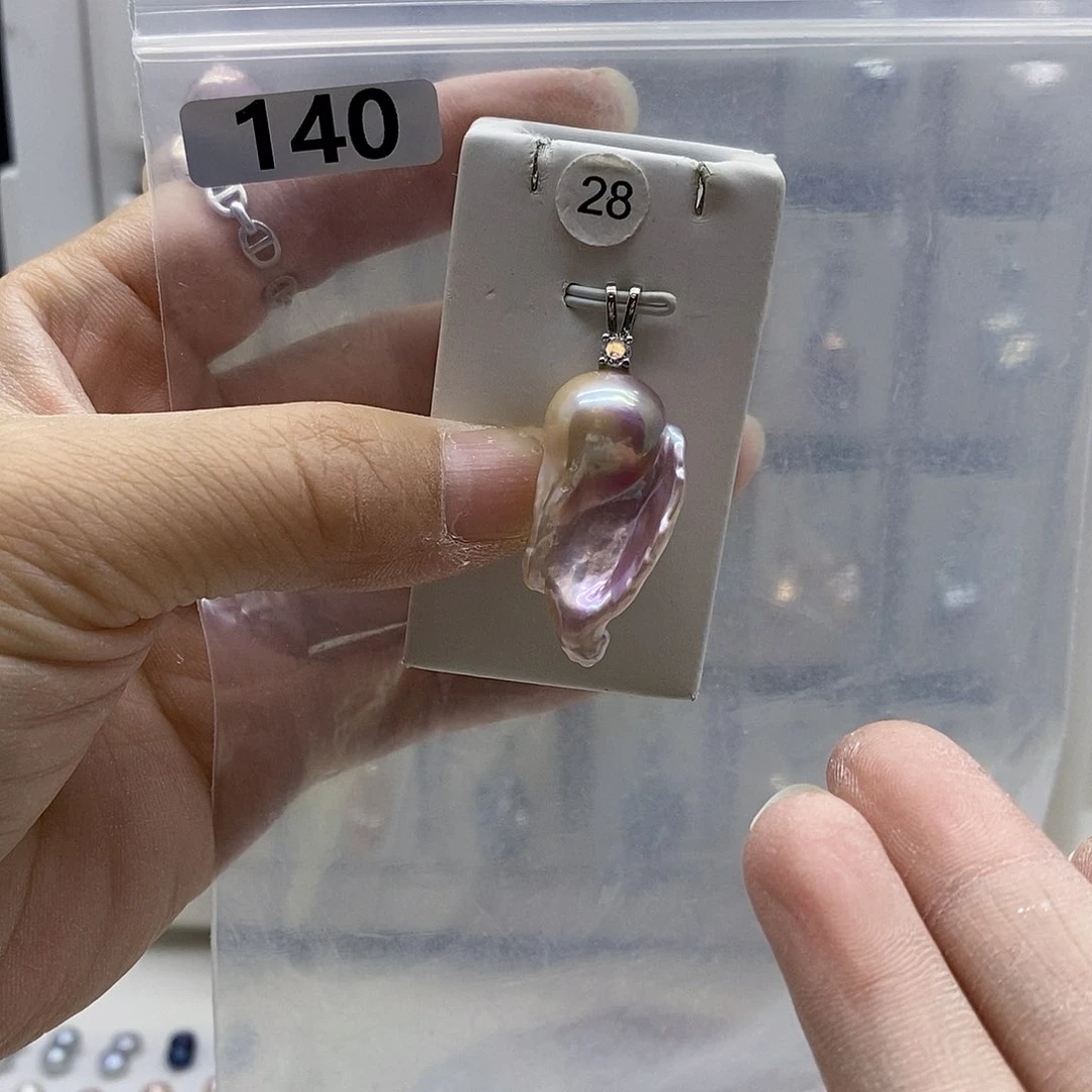 颈饰合金淡水珍珠