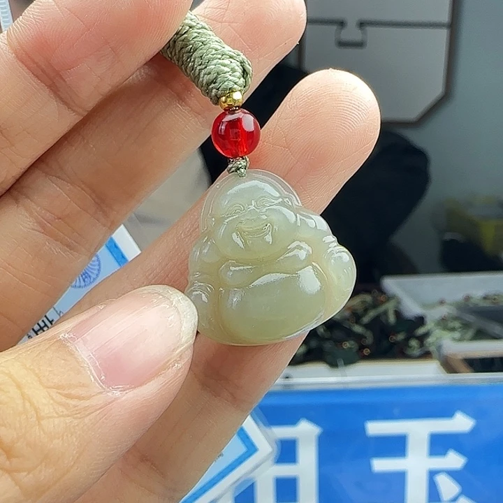 和田玉未镶嵌颈饰20mm