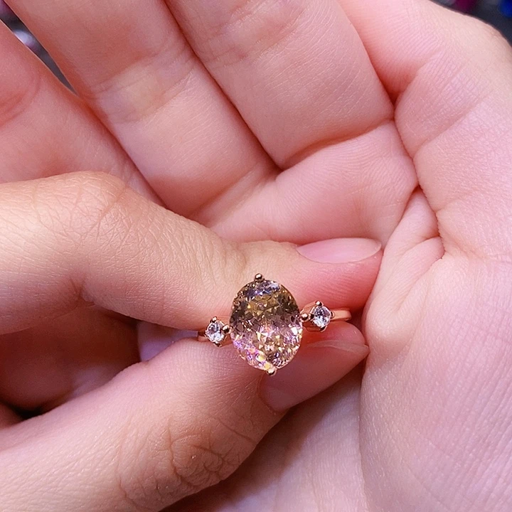 碧玺珠宝奇石银S925镶嵌