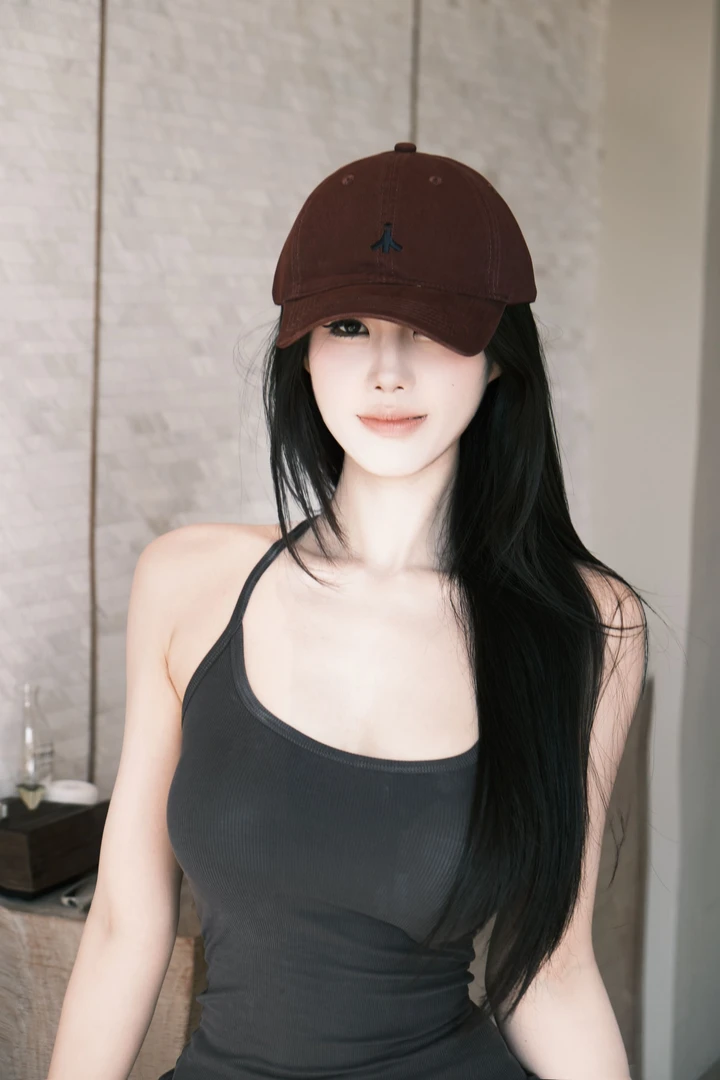 高级感刺绣小标显白棒球帽男女BanCat韩版宽檐显脸小棒球帽鸭舌帽