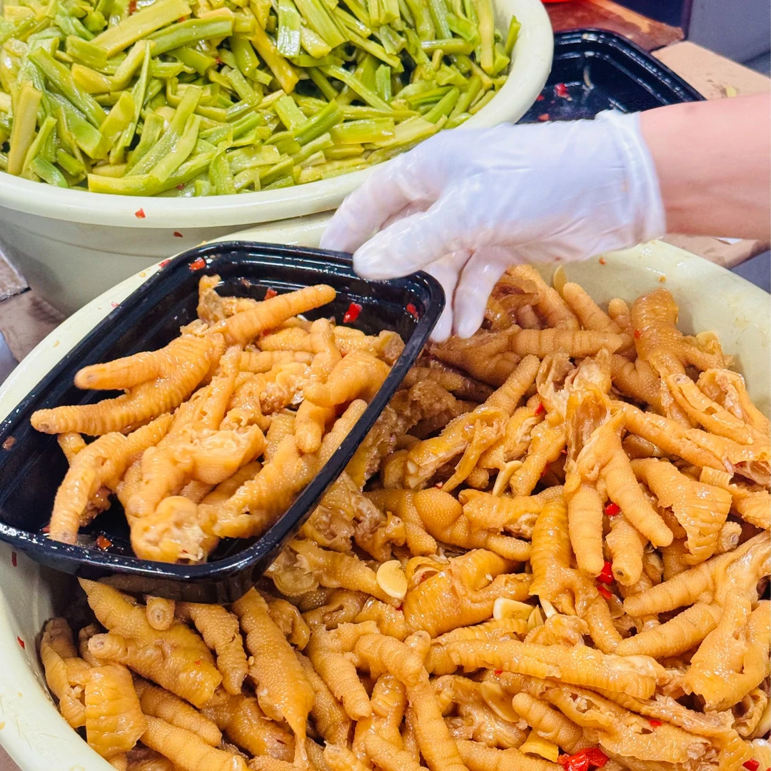 贡菜凤爪手工香辣鸡爪酸辣爽口解馋零食下酒菜980g 潮上品