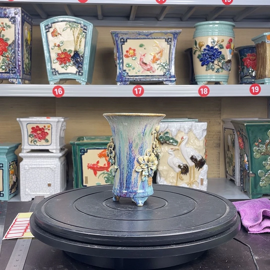 红陶弘***e岭南石湾盆