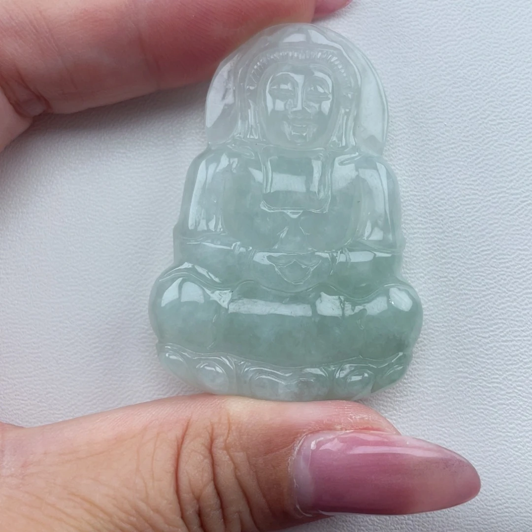 翡翠未镶嵌颈饰^****^