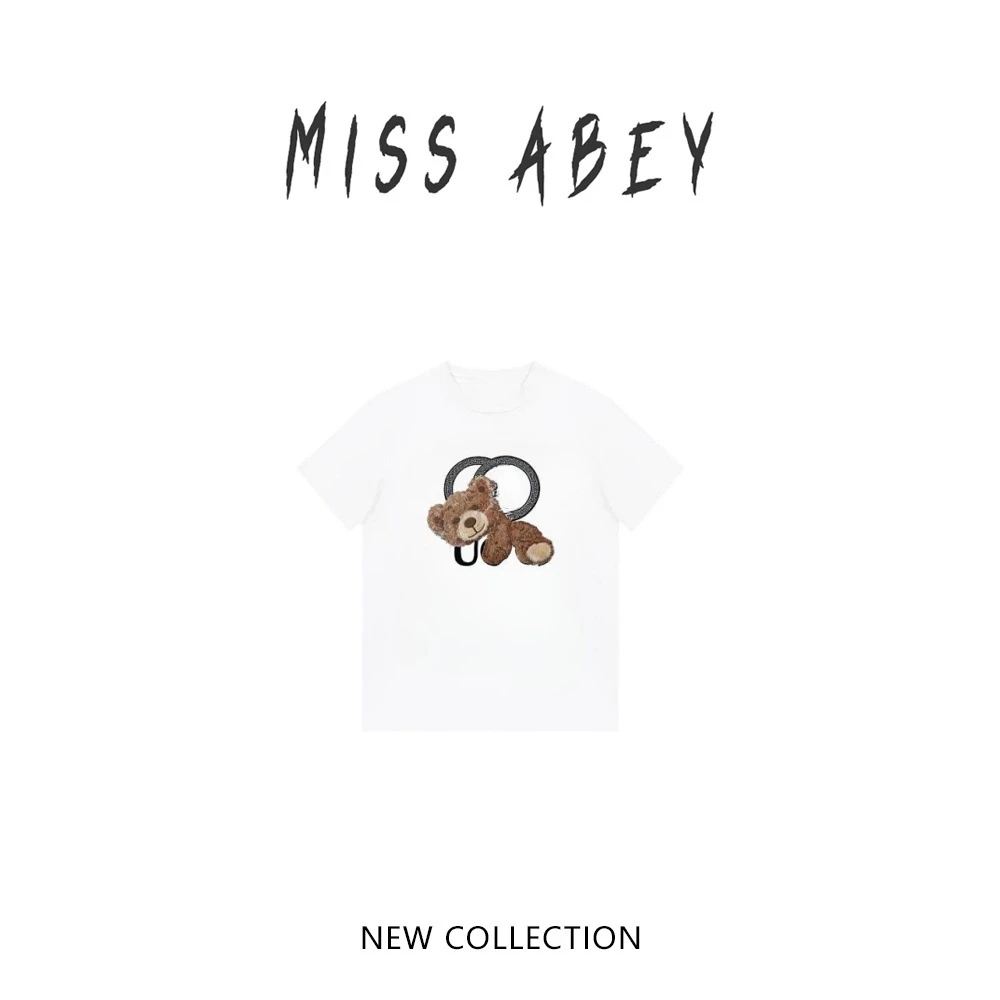 【杉姐自营店】小古熊 夏季新款 宽松女士休闲短袖T恤简约 715