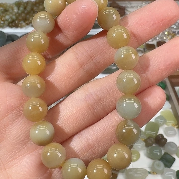 和田玉（糖玉）未镶嵌手链10mm