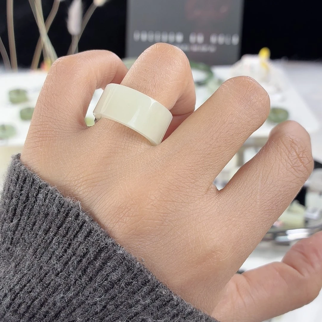 和田玉未镶嵌戒指i25晴水直切16.1不退换