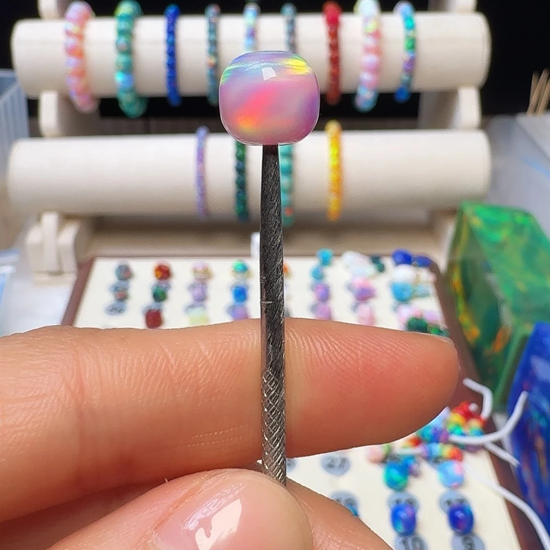 树脂制品人造欧泊卡10老型珠芭比粉单颗