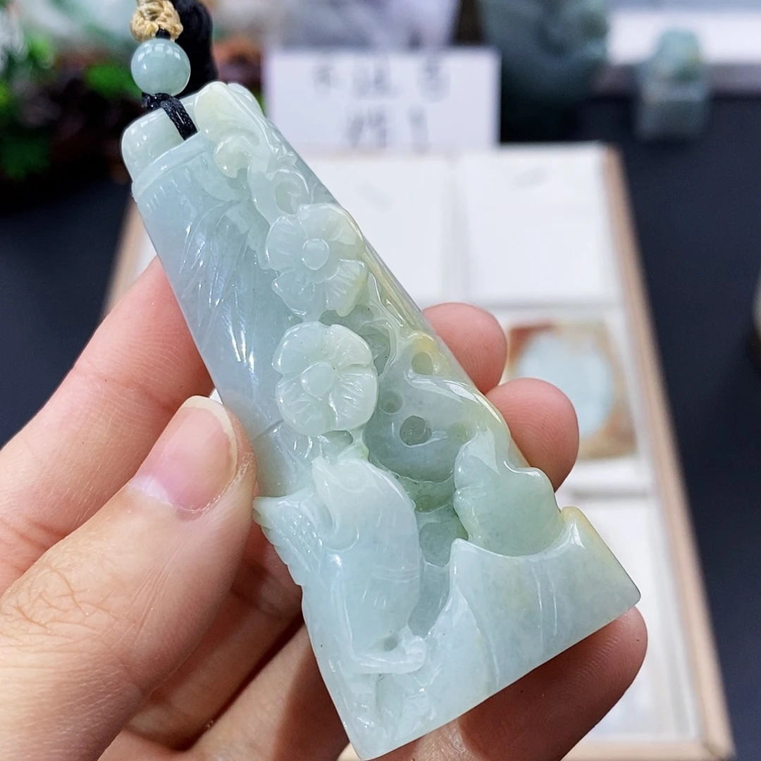 颈饰未镶嵌翡翠缅甸翡翠a货