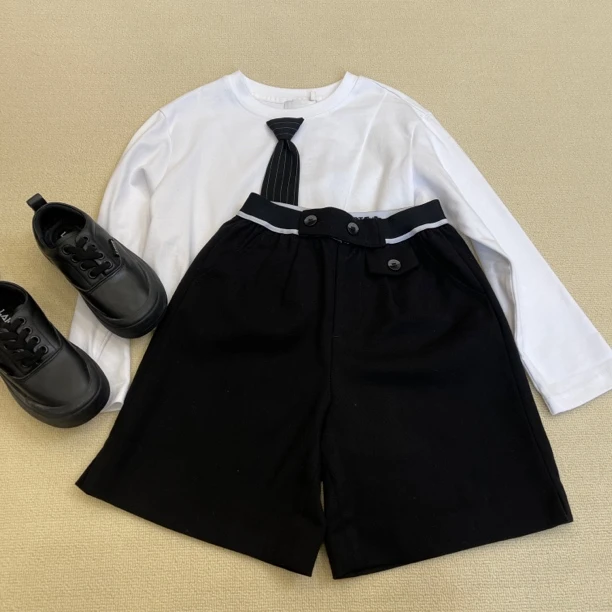 37341高端儿童新款梭织五分裤B11-2-2