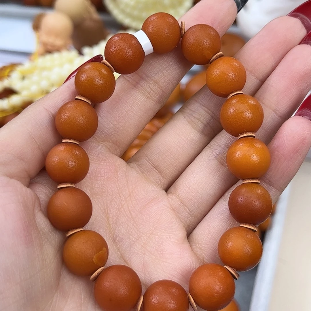 琥珀颈饰未镶嵌蜜蜡