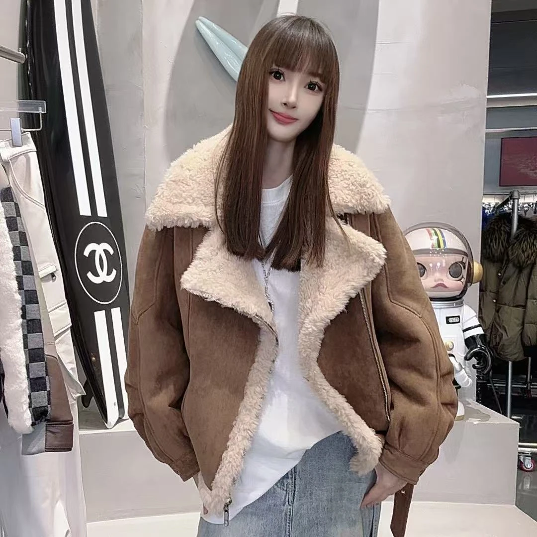 【SUSU推荐】2025新款保暖时尚"百毛“女装外套-99608