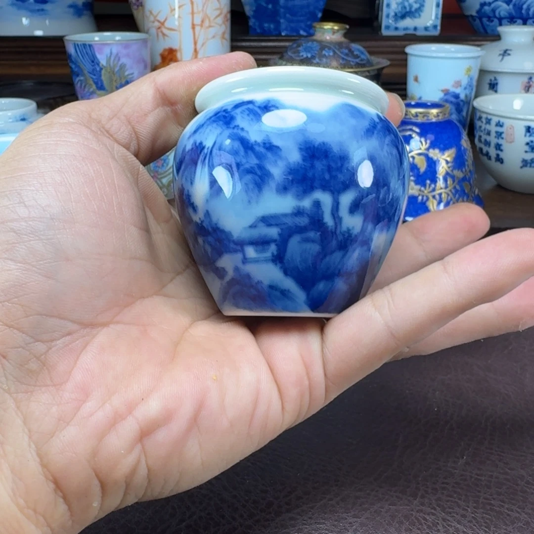 浩***7瓷片当代景德镇陶瓷手绘茶具