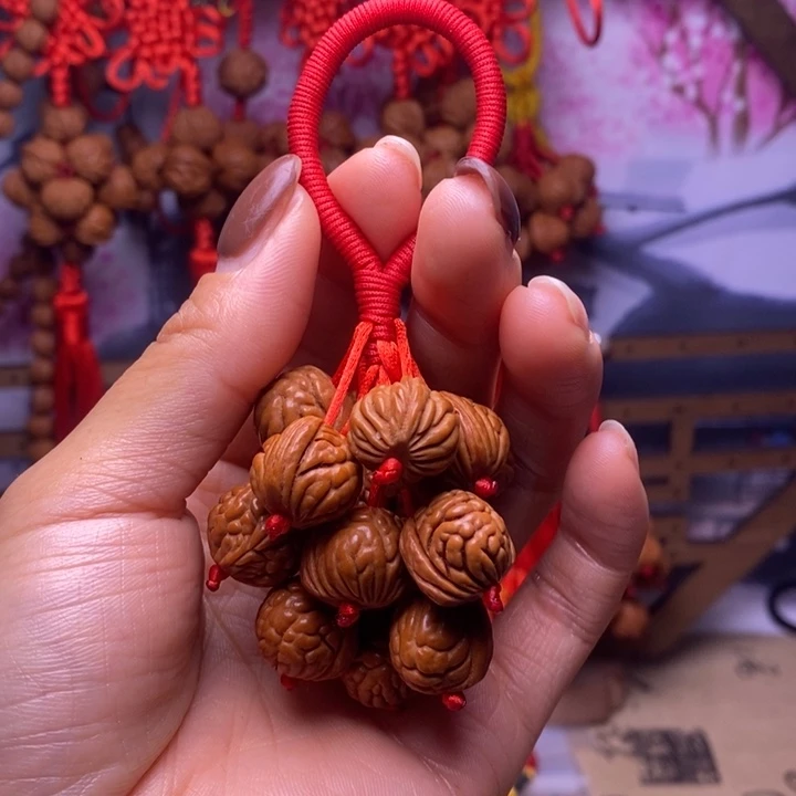 桃核吊坠龙纹桃枭