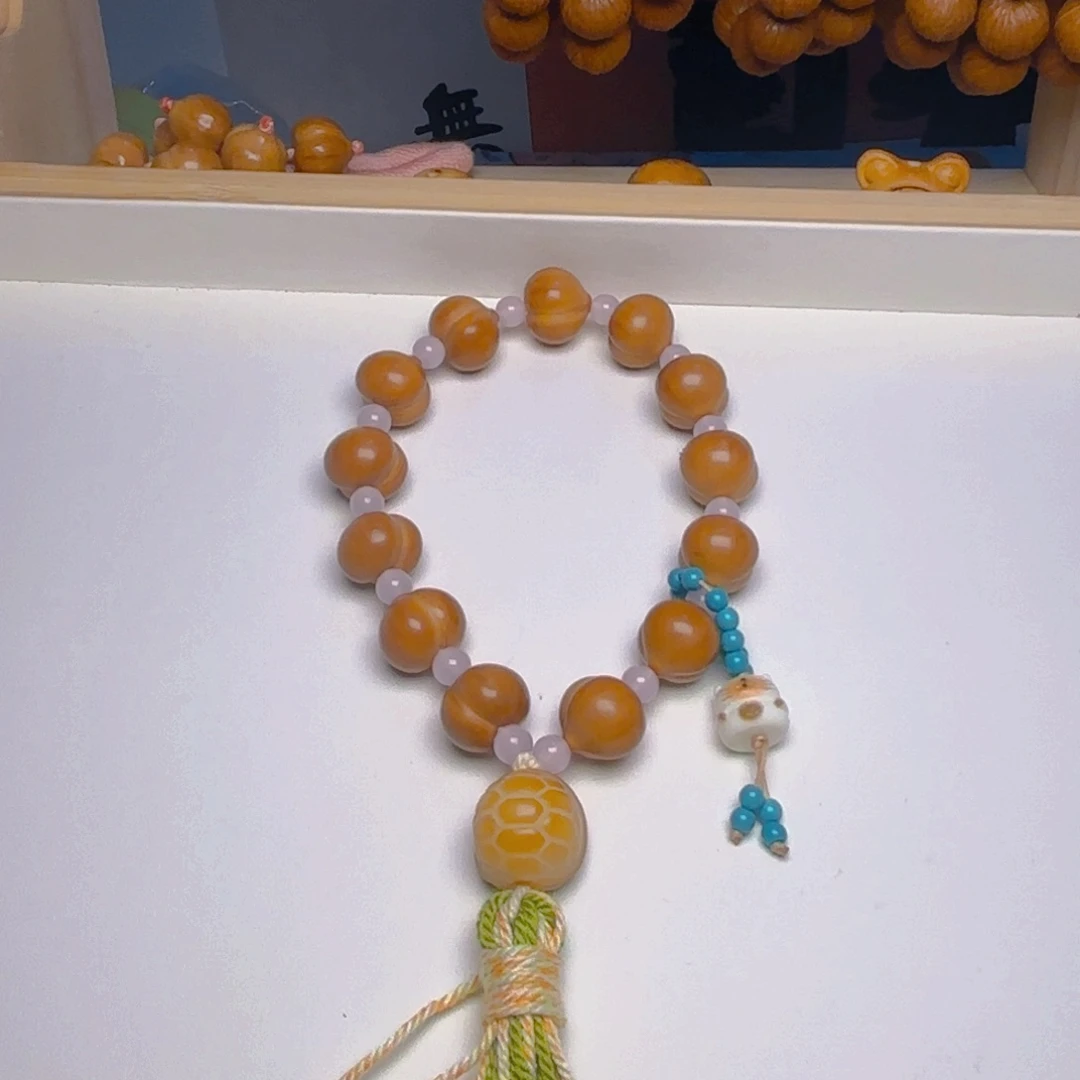 猴头核桃吊坠15柯基手持 加配饰 提溜 背运 流苏