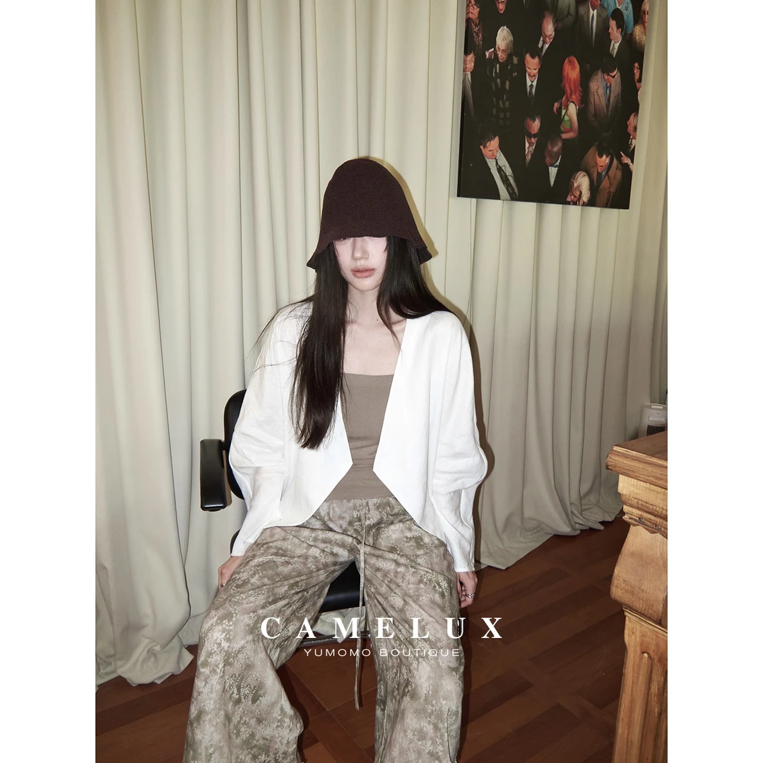 【Camelux线】老钱氧吧外套100亚麻 设计感休闲防嗮上衣 QWA2009